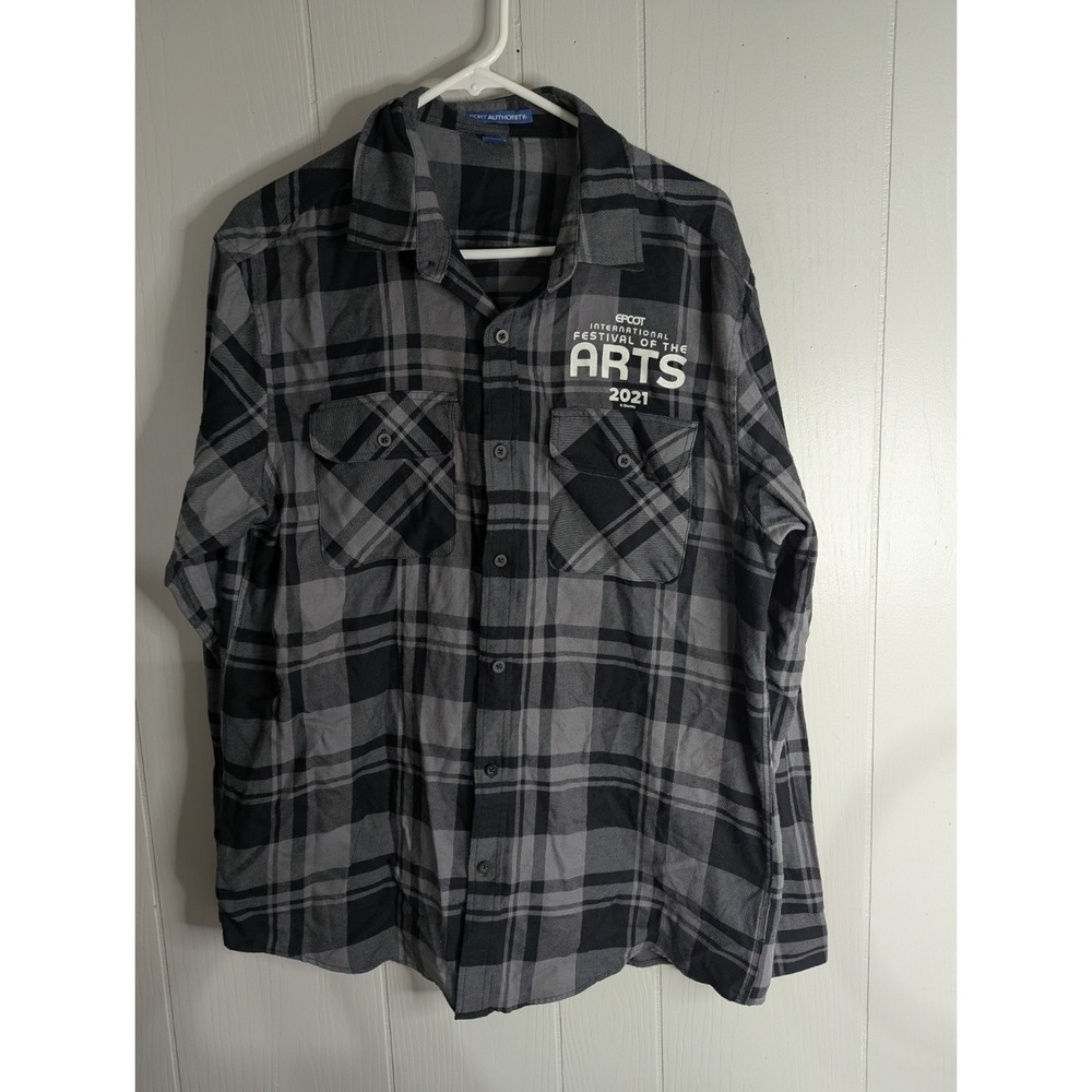 Disney Epcot International festival‎ Arts 2021 long sleeve button front L shirt